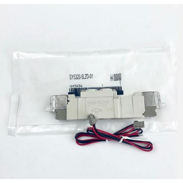 SMC SY5320-6LZD-C8 DC12V Válvula de solenoide con un solo toque 3 posiciones cerradas tamaño del puerto central ø8