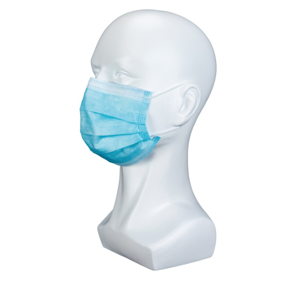 non-woven fabric Blue Procedure 3 ply Earloop Disposable Face Mask