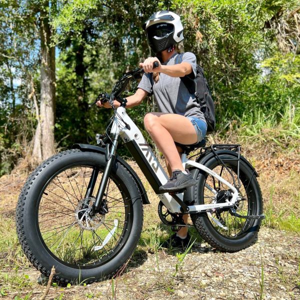 26 Inch Fat Tire City Off-Road Commuter Multi-Purpose E-Bike 48V for Adults Electric Bike   Women