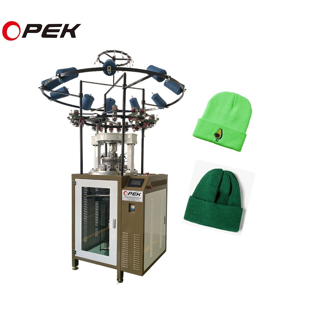 Computerized Opek Circular Knitting Machine and Performance for Rib Hat Production