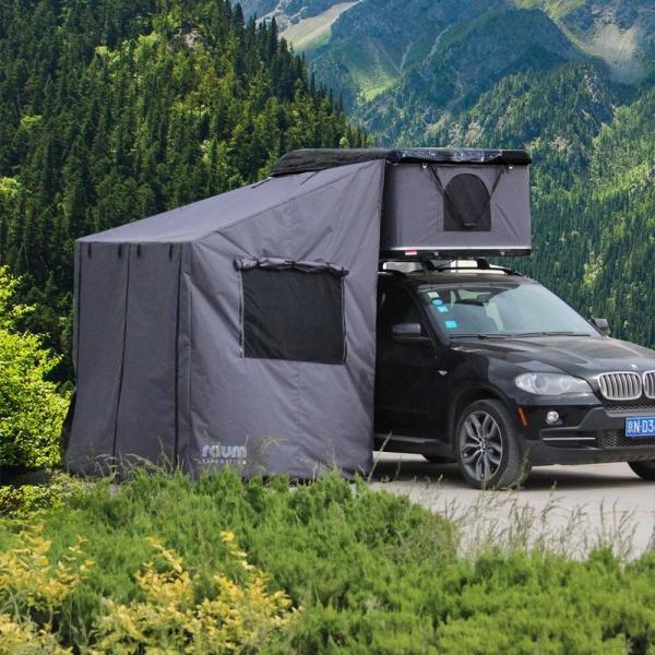 Four-season Hard Shell Roof Top Tent with Annex Easy to Set Up and Spacious Design