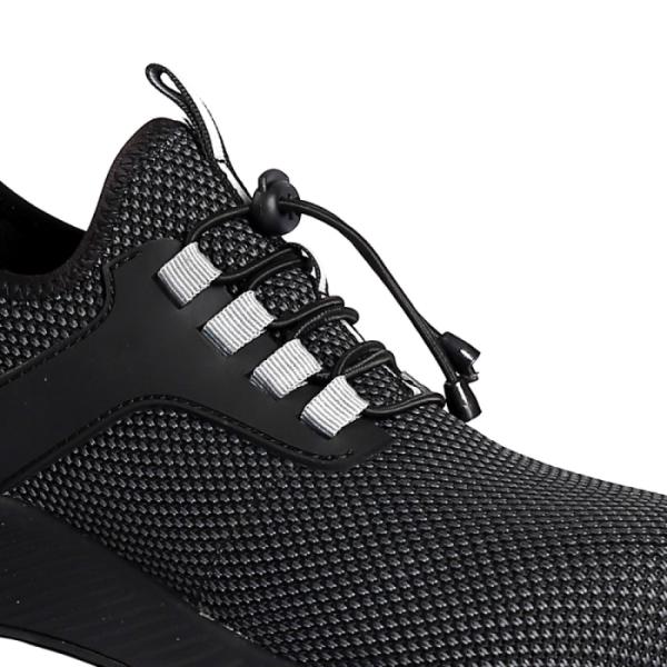 Сертифицированная стальная ножка черная ткань прозрачная EVA мужская обувь