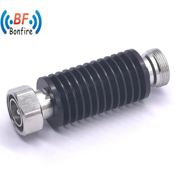 Atenuadores coaxial fixos de microondas RF de 10 W com conectores masculino a feminino de tipo N