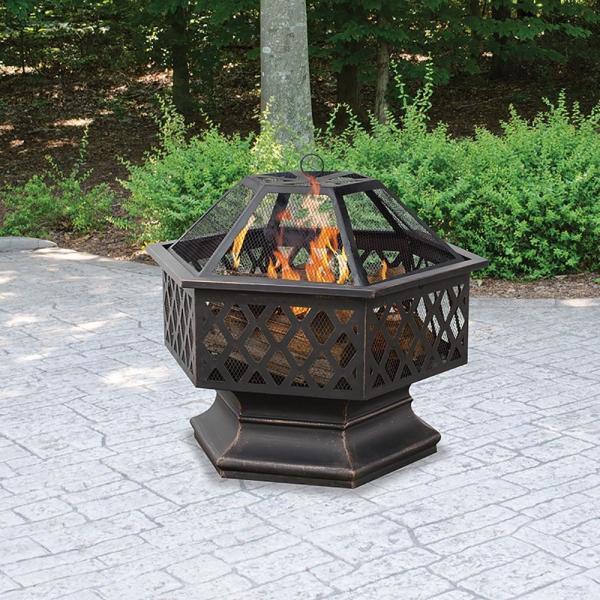 Outdoor Garden Steel Fire Pit Decoration Portable Wood Burning Fire Pit