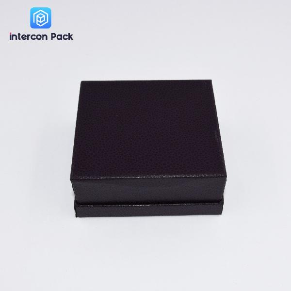 High End Embossing Ring Jewelry Boxes 120g Leather Filled Paper gilded surface