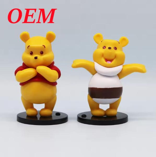 Caixa Cegada Pvc Animal Bear Mistério de Ação Amigo 6-Piece Figure Set