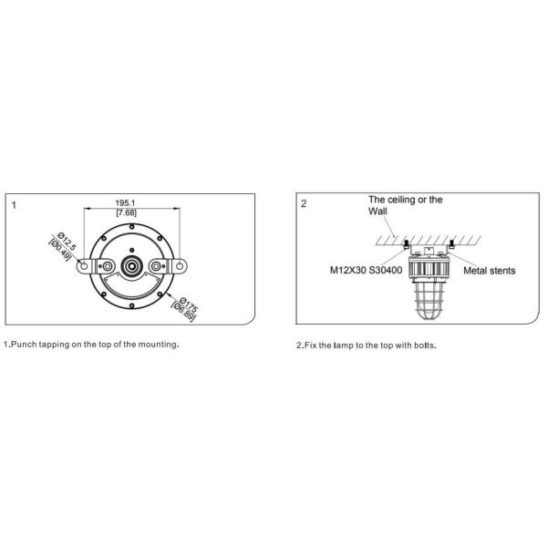 Class 1 Division 1 Explosion Proof LED Lights 10-50W ATEX High Bay