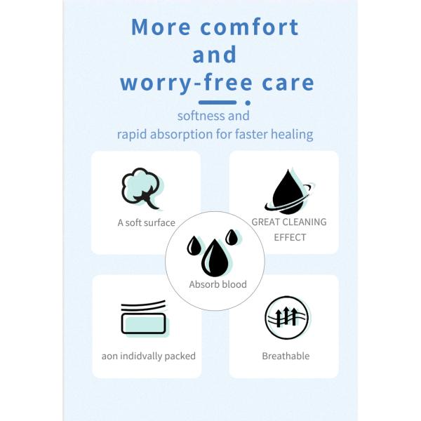 Sterile Non-woven Paraffin Gauze Gauze Dressing Pad Fabric Personal Care 10cmx10cm Burn Care 30g CF4404 10*10/7.5*7.5/5*5cm