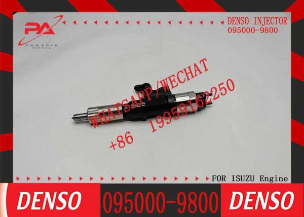 4pcs Denso inyector de combustible diesel 095000-9800 095000-1810 8-98219181-0 Compatible con el motor Isuzu 4HK1 6HK1