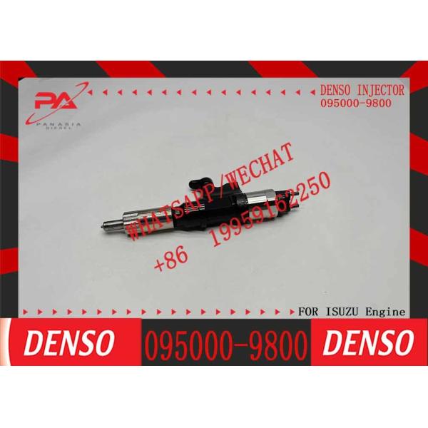 4 шт. Дизельного топливного инжектора Denso 095000-9800 095000-1810 8-98219181-0 Совместимый с двигателем Isuzu 4HK1 6HK1