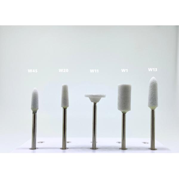 Установленный молоть диаманта облицовывает камень корунда 35000 rpm белый полируя Bur