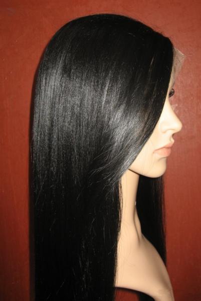 Elegant-wig hand tied natural hariline silky straight full lace wig in stock