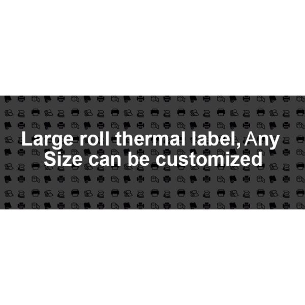 Gloss Matte PP Inkjet Sticker Paper Roll Adhesive Jumbo 100uM 1070mm