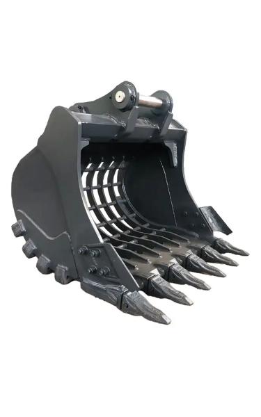 Customized Capacity Excavator Skeleton Bucket 55mm-175mm Grid Screen