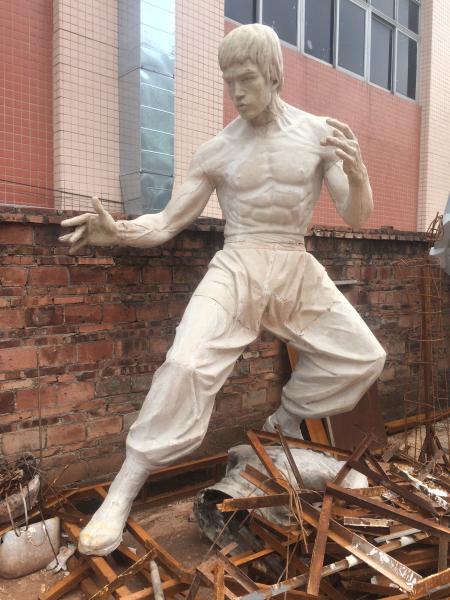 Hotel mall deco  Bruce Lee Statue as decoration statue by fiberglass