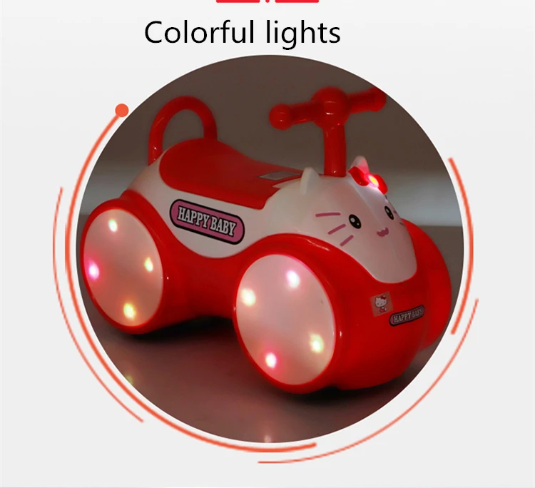 Cartoon Style Kids Ride On Cars Kids Swing Car Slip Resistance