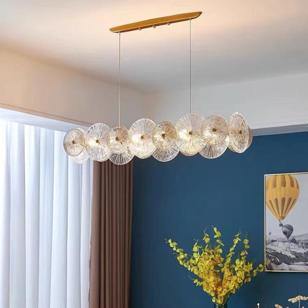 Luxury Hanging Pendant Lights Led Lighting Modern Flower Glass Chandeliers And Lamps