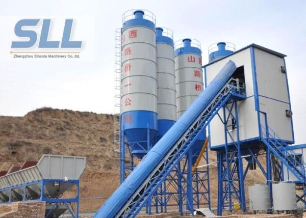 Large Capacity Ready Mix Concrete Batching Plant / Twin Shaft Mixer Batching Plant