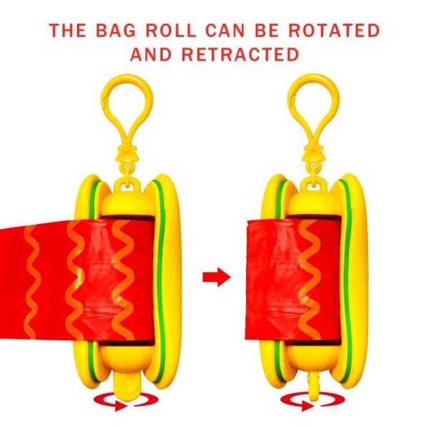 Biodegradable  Dog Waste Poop Bagswith Dispenser Hot selling Customized 5%  EPI Dog Poop Bag