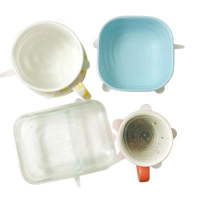 Custom Flexible Silicone Kitchen Utensils Stretch Suction Coffee Soft Lids For Bottle Cup