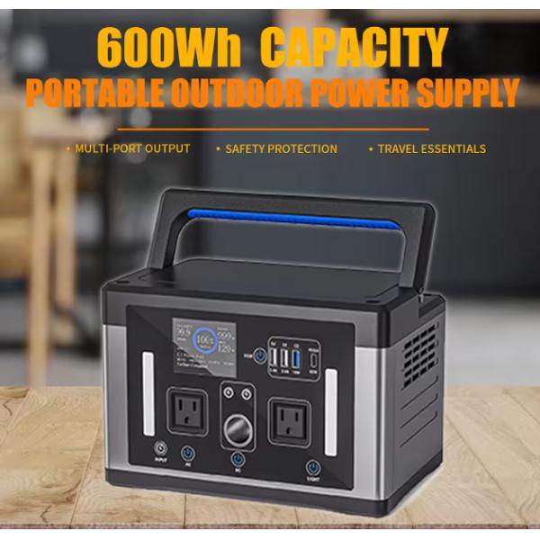 600W Portable Power Station-Camping Solar Generator With 500Wh Lithium Battery ,220V Pure Sine Wave AC ,Emergency Power