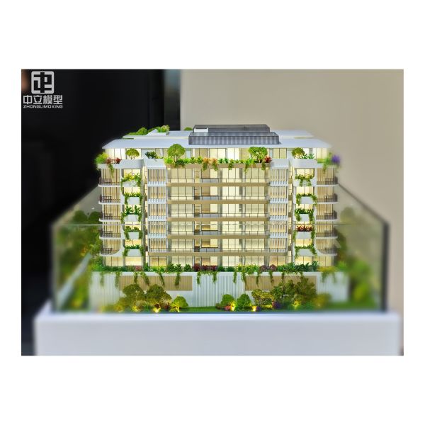 Customized Vertical Green Building Model High Simulation Commercial Property Display Sand Table Real Estate Presentation Prop