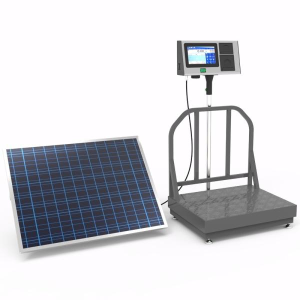 Floor Scale 7-Inch AI Intelligent Android System LCD Bench Scale Solar-Powered Weighing Scale kg Units Label Print Traceability OEM ODM