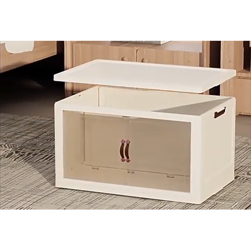 Home Transparent Clothing Folding Stackable Door Open Storage Cabinets  Storage Boxes & Bins  Storage Organizer