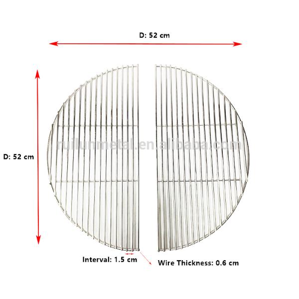 Electrolysic 304 Stainless Steel Metal Wire Mesh For BBQ Grill