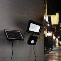 Brilho alto solar de luz de inundação do sensor de movimento do metal de 80 diodos emissores de luz 1000 lúmens