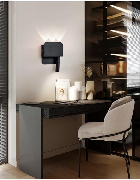 Wall lamp modern bedroom study lens acrylic shade wall light led simple living room lamp creative hotel bed