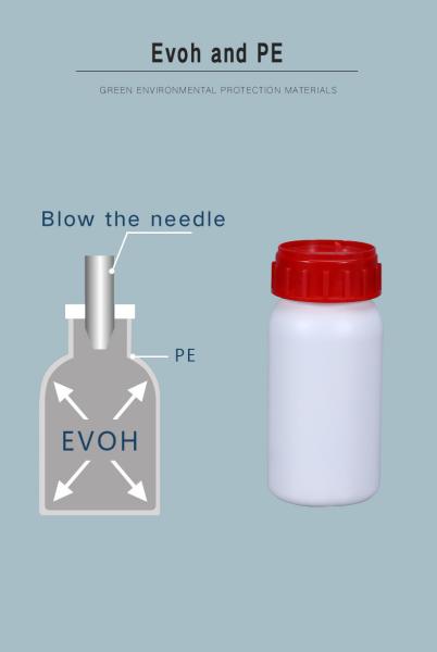 Botelha de plástico COEX vazia Botelha de reagente 500 ml Para medicamento líquido químico