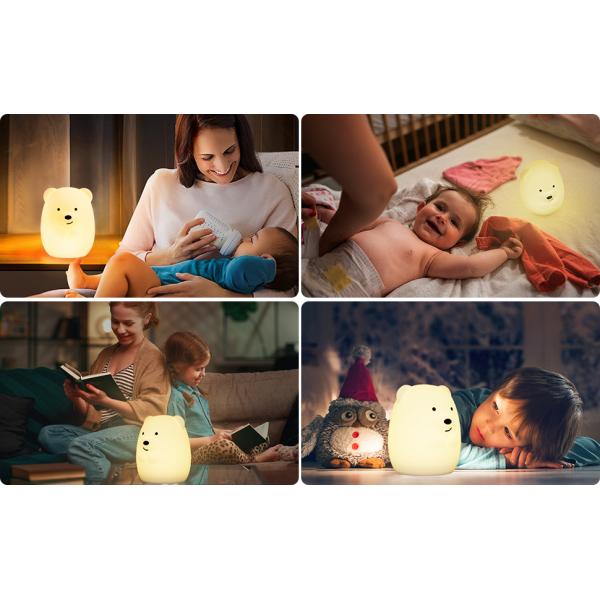 Gifts DC5V Remote Control Silicone LED Night Light 700mAh Portable Night Lights