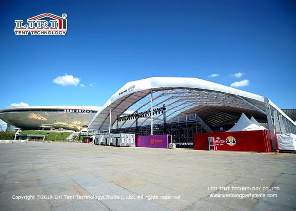 TUV SGS CFM 60m Aluminum Structure Tent , Sports Event Clear Span Frame Tent