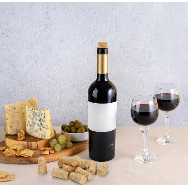 Acceptable Customer's Logo Natural Wine Cork for Conical Bottle Stopper Homemade Wine