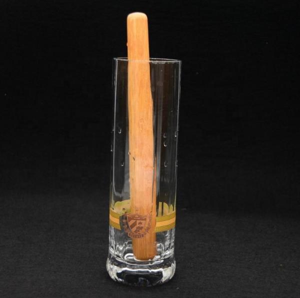 8 pilão de Crystal Cocktail Glasses With Wood do cilindro
