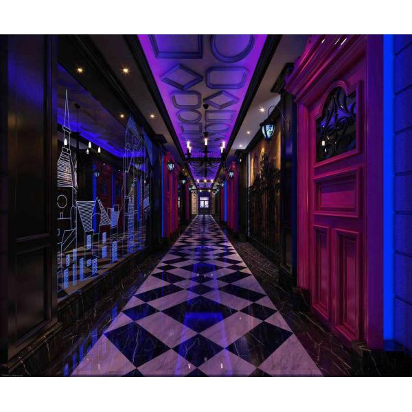 Interior Club KTV Wall CCC  8mm Laser Engraved Crystal Glass