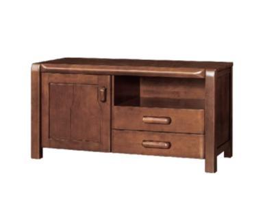 Full Solid Wood Furniture , Family Furniture Living Room Sets TV Stand / Cabinet