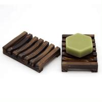 Plateau à savon en bois naturel, plateau à savon douche en bois