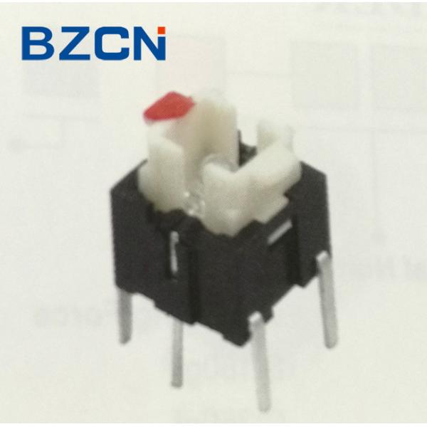 6X6 Mm Size Illuminated Push Button Switch , Momentary Tactile Switch Without Cap
