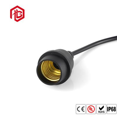 Tomada fêmea masculina do suporte da lâmpada do conector leve elétrico do suporte de bulbo do PVC E27