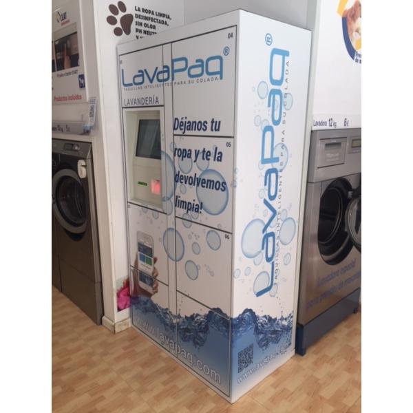 Customized Size Electronic Barcode Laundry Locker for Dry Cleaning Shop with Credit Card Reader