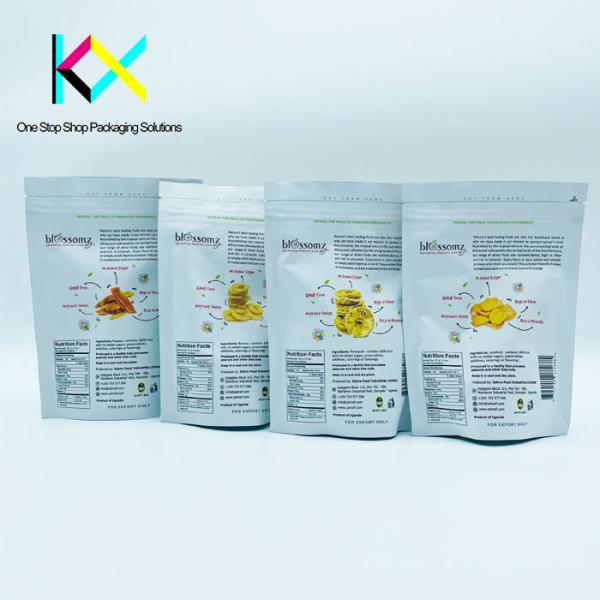 BRC Custom Printed Resealable Food Bags Laminated Foil Snacks Packaging Pouches
