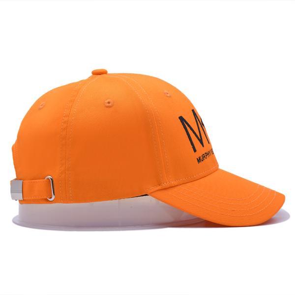 Structed Front Panel Six-Panel Baseball Cap Cotton Fabric With Embroidery Logo