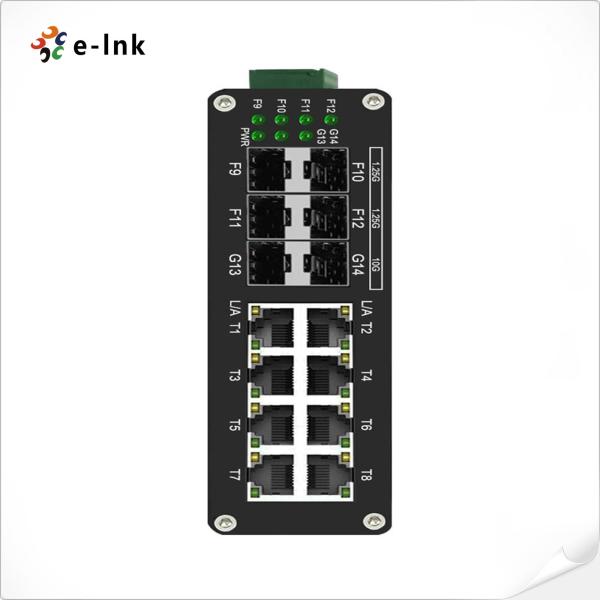 Industrial L2+ 8-Port 10/100/1000T + 4-Port 1G SFP + 2-Port 10G SFP+ Managed Ethernet Switch