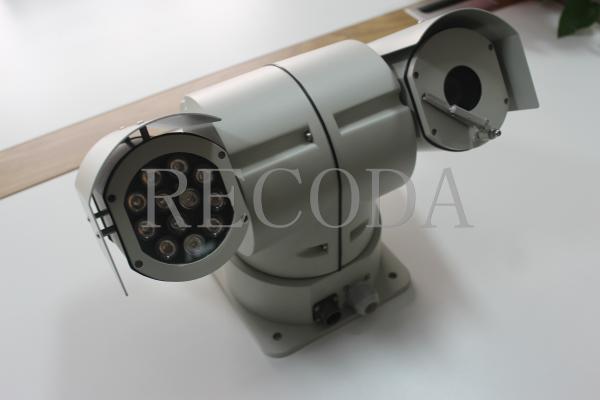 IR Night Vision PTZ Rugged high speed Police car Cameras mounted outdoor