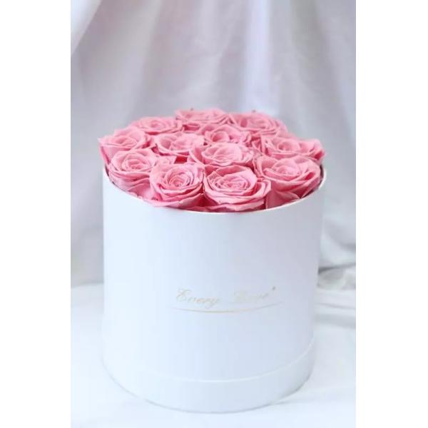 Classic Eternity Roses Selection White Boxes Preserved Flowers Arrangement