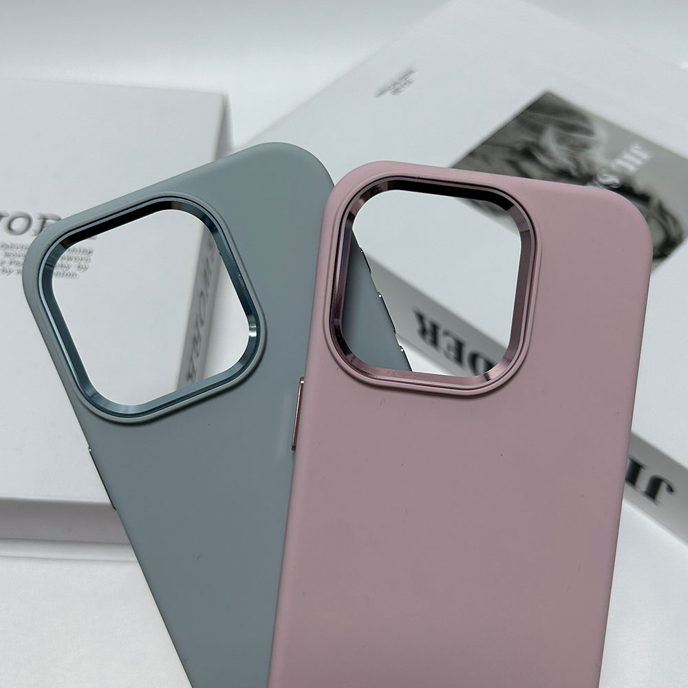 Liquid Silicone Shockproof Phone Case for 16/15/14/13/12/11 Plus Pro Max Pure Color Design Skin Friendly Luxury