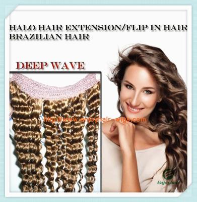 Flip-in Hair extension 8-26 33# color deep wave Human Hair Brazilian hair extension