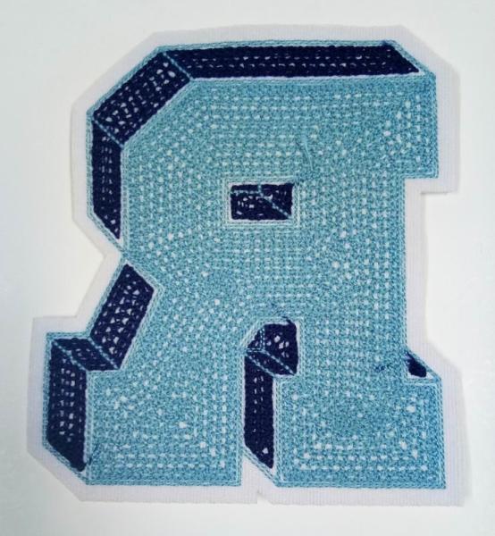 PMS Felt Embroidery Chenille Patches Heat Cut Border 5x5cm